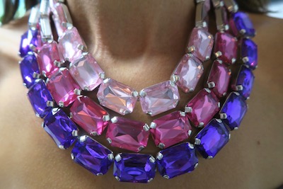 mehrreihiges Collier 18x25 Violet